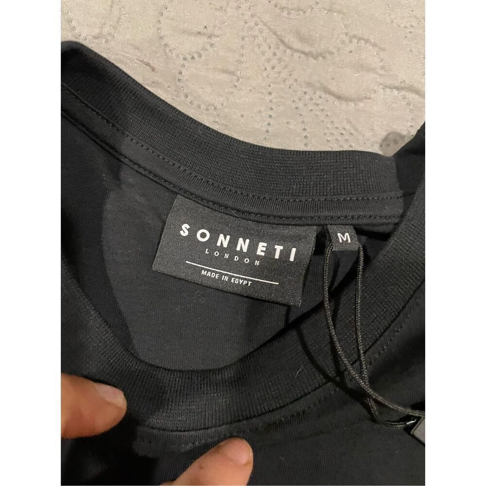 Sonneti London Finish Line Black T Shirt Medium Boys New — image 3 of 4